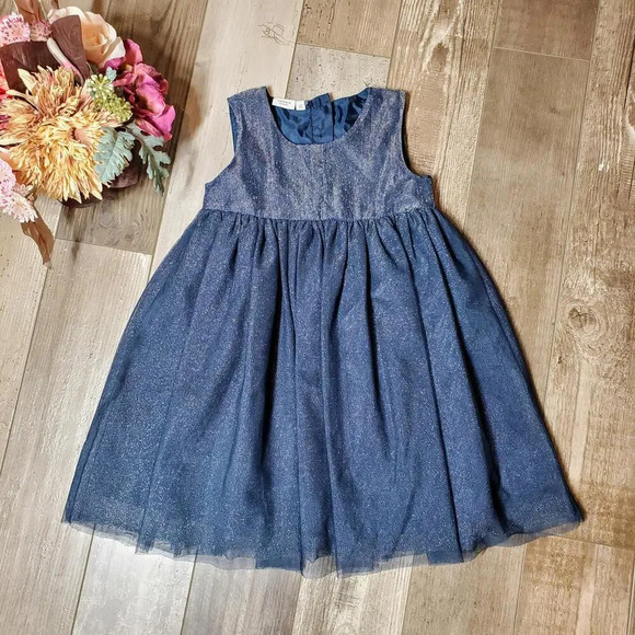 Name It Other - name it shimmery blue lined formal girl's dress size 3-4 years NWOT